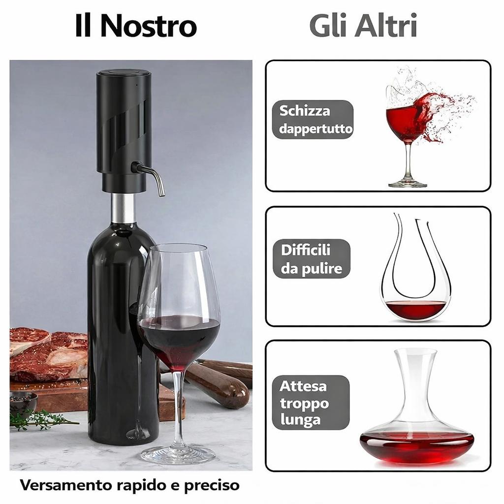 Aeratore e Dispensatore Elettrico Vino